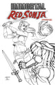 IMMORTAL RED SONJA #4 CVR G 15 COPY INCV LINSNER B&W