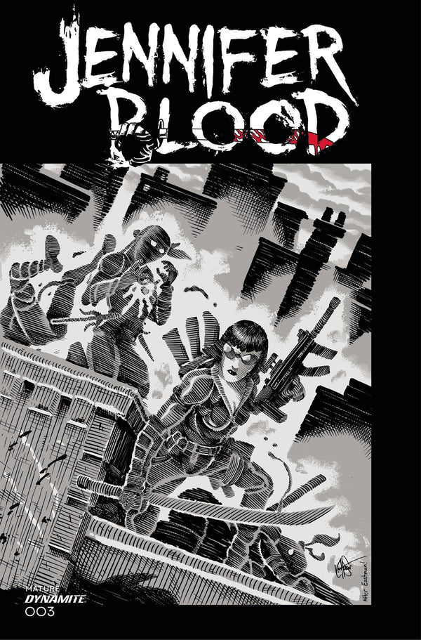 JENNIFER BLOOD VOL 2 #3 CVR O 1:11 COPY FOC INCV TMNT HOMAGE HAESER