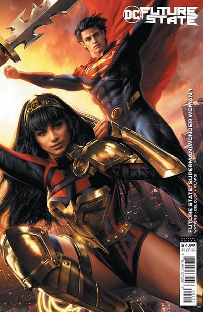FUTURE STATE SUPERMAN WONDER WOMAN (2021) #1 CVR B JEREMY ROBERTS CARD STOCK VAR