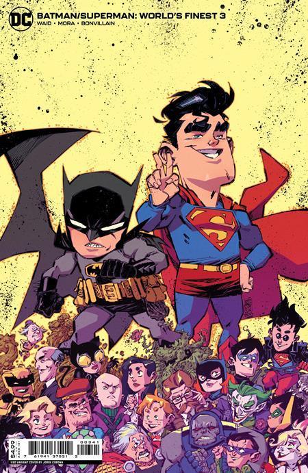 BATMAN SUPERMAN WORLDS FINEST (2022) #3 CVR D INC 1:50 JORGE CORONA CHIBI CARD STOCK VAR