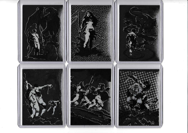 1996 BEST OF FRAZETTA CHROMIUM INSERT CARD SET