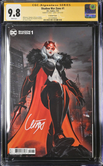 CGC SHADOW WAR ZONE #1 1:25 LI VARIANT (9.8) SIGNATURE SERIES - SIGNED BY LESLEY "LEIRIX" LI