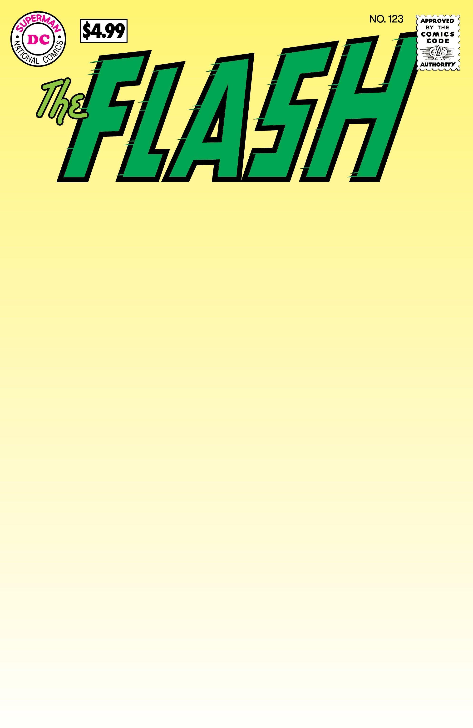 FLASH (1959) #123 FACSIMILE EDITION (2024) CVR B BLANK CARD STOCK VAR - Kings Comics