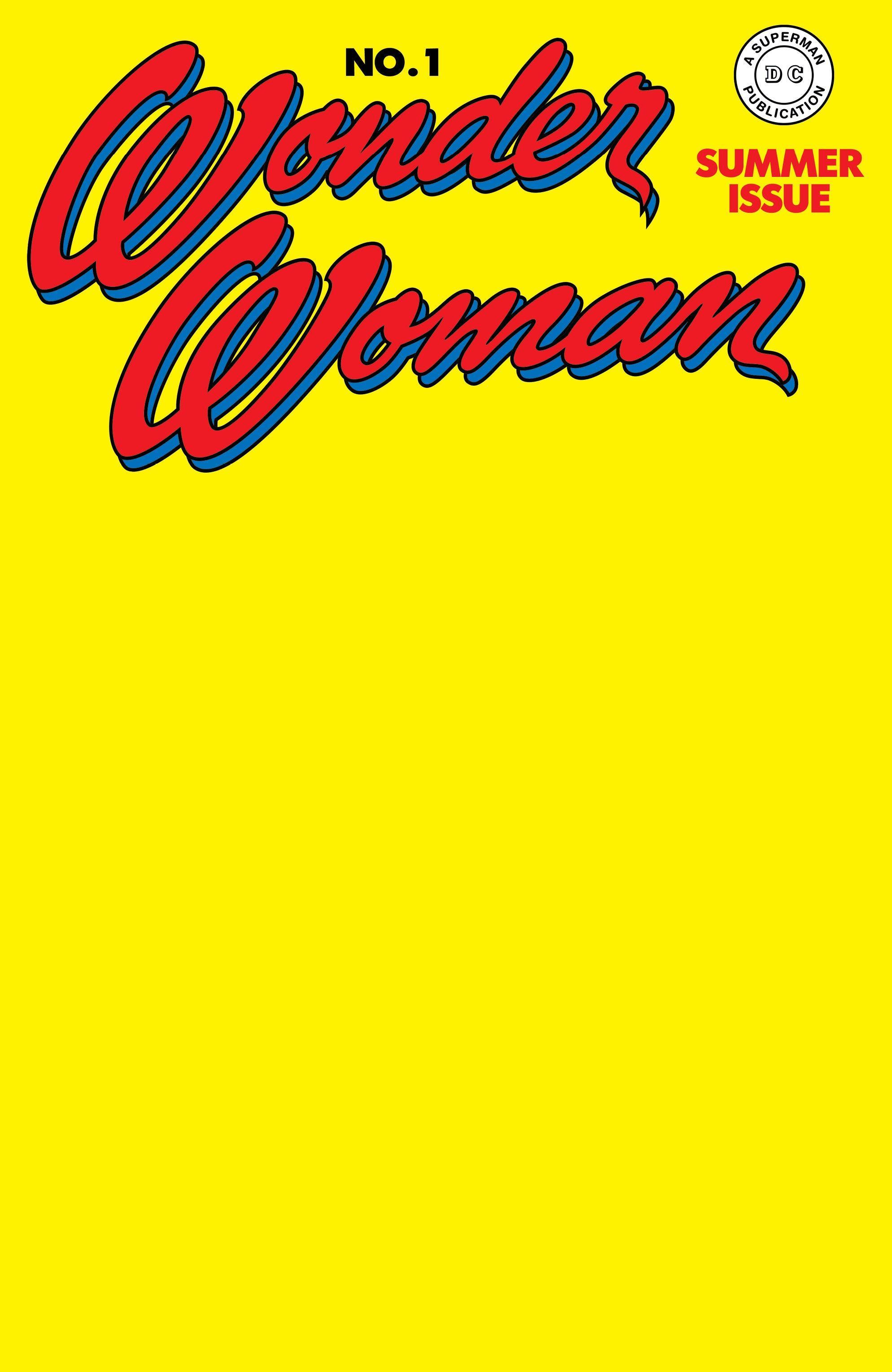 WONDER WOMAN (1942) #1 FACSIMILE EDITION (2023) FACSIMILE EDITION CVR C BLANK CARD STOCK VAR - Kings Comics