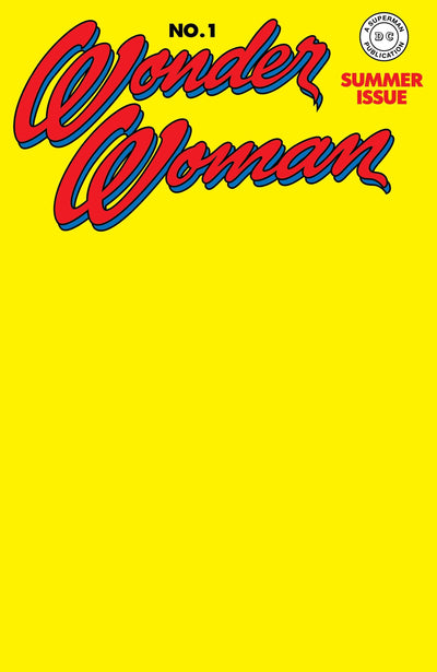 WONDER WOMAN (1942) #1 FACSIMILE EDITION (2023) FACSIMILE EDITION CVR C BLANK CARD STOCK VAR