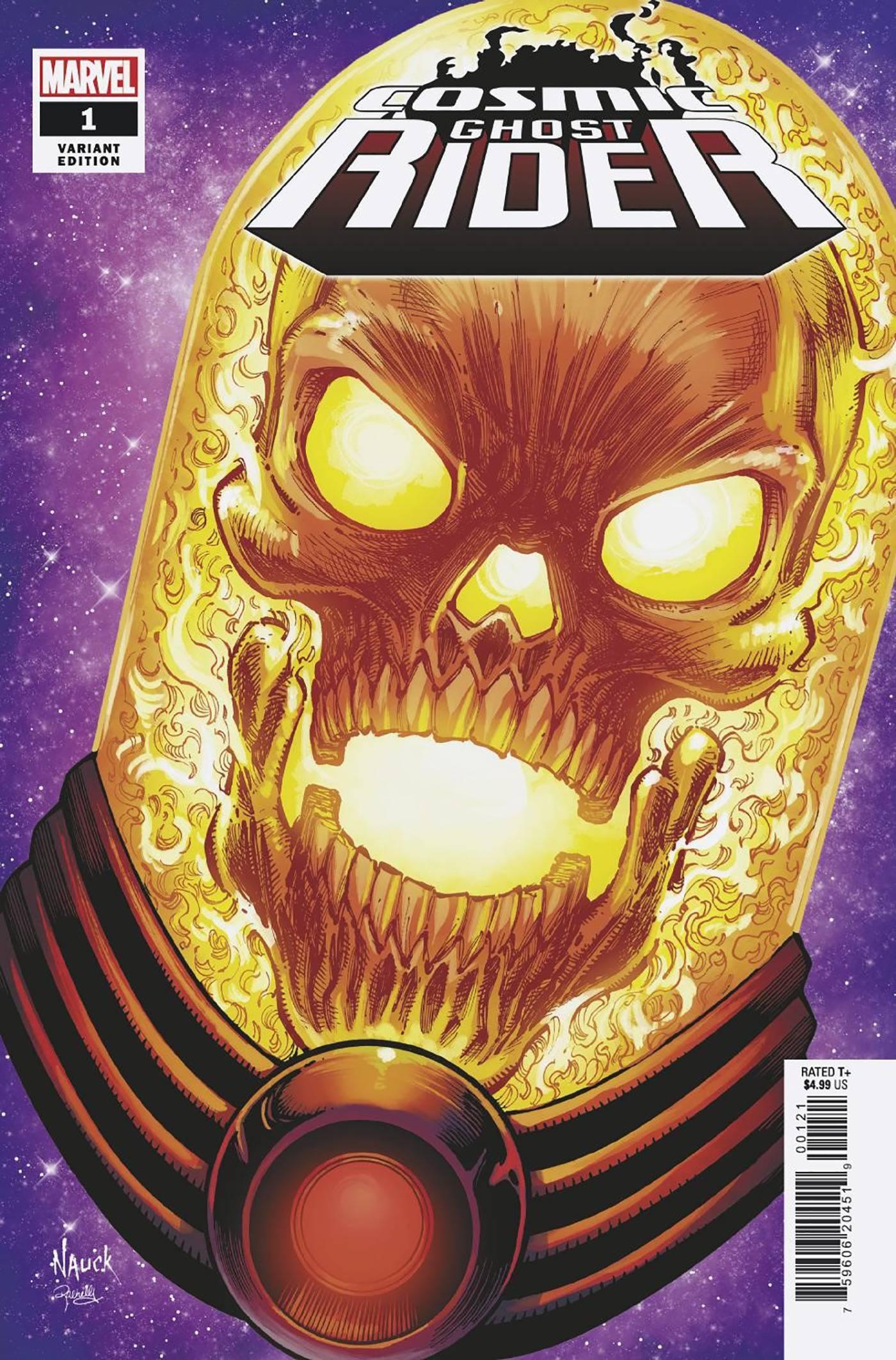 COSMIC GHOST RIDER VOL 2 #1 NAUCK HEADSHOT VAR - Kings Comics