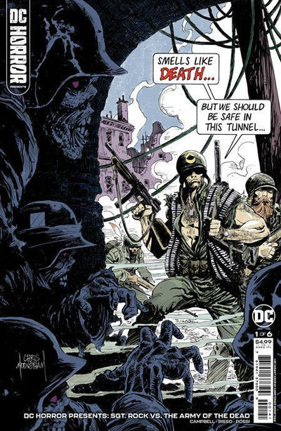 DC HORROR PRESENTS SGT ROCK VS THE ARMY OF THE DEAD #1 CVR E INC 1:50 CHRIS MOONEYHAM CARD STOCK VAR