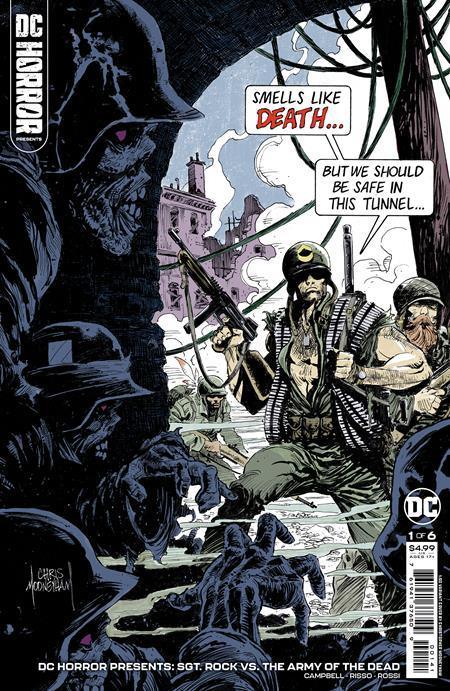 DC HORROR PRESENTS SGT ROCK VS THE ARMY OF THE DEAD #1 CVR E INC 1:50 CHRIS MOONEYHAM CARD STOCK VAR