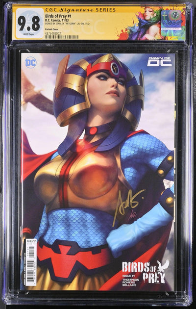 CGC BIRDS OF PREY (2023) #1 LAU VARIANT (9.8) SIGNATURE SERIES - SIGNED BY STANLEY "ARTGERM"