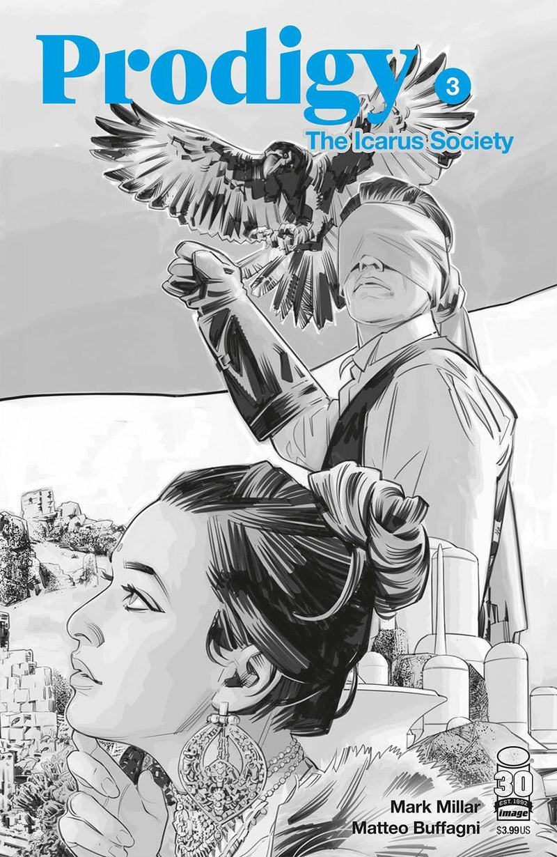 PRODIGY ICARUS SOCIETY (2022) #3 CVR B BUFFAGNI B&W