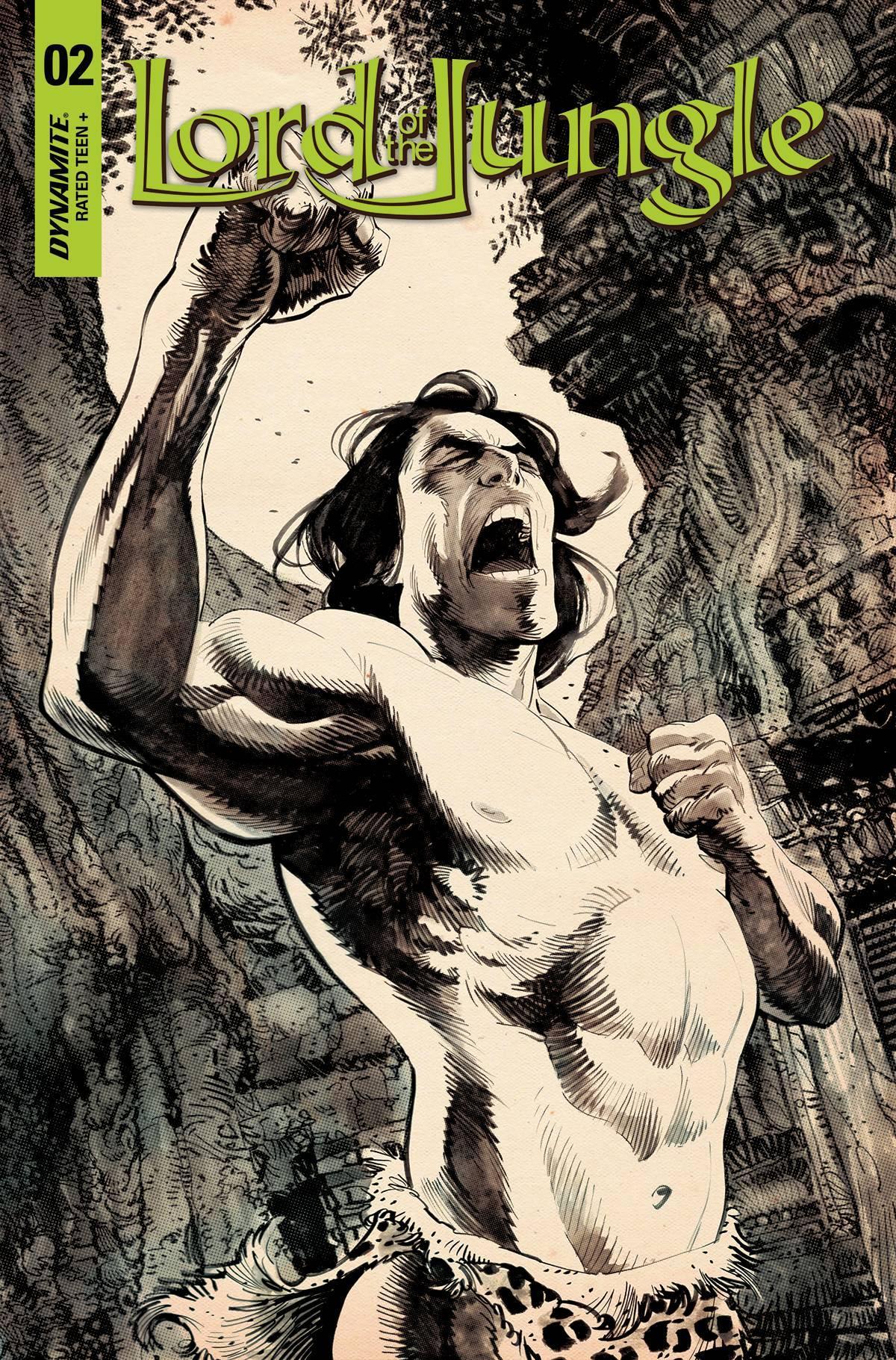 LORD OF THE JUNGLE VOL 2 (2022) #2 CVR F 10 COPY INCV PANOSIAN B&W - Kings Comics