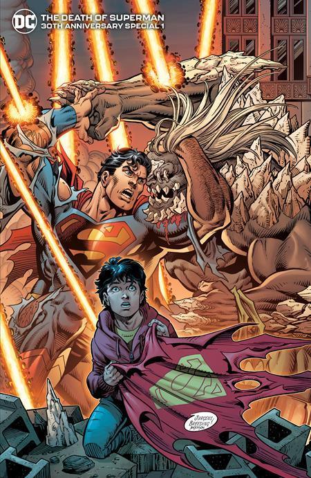 DEATH OF SUPERMAN 30TH ANNIVERSARY SPECIAL #1 (ONE-SHOT) CVR I INC 1:100 DAN JURGENS & BRETT BREEDING FOIL VAR - Kings Comics