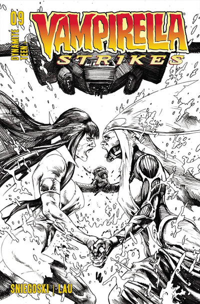 VAMPIRELLA STRIKES VOL 3 #9 CVR O 7 COPY FOC INCV LAU B&W