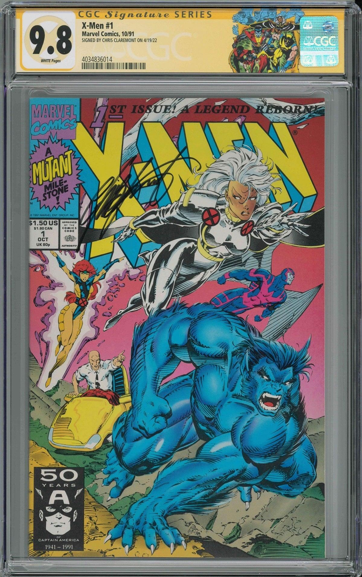 CGC X-MEN VOL 2 #1 BEAST & STORM COVER (9.8) SIGNATURE SERIES - SIGNED BY CHRIS CLAREMONT - Kings Comics