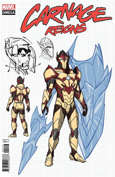 CARNAGE REIGNS OMEGA (2023) #1 10 COPY INCV JULIUS OHTA DESIGN VAR