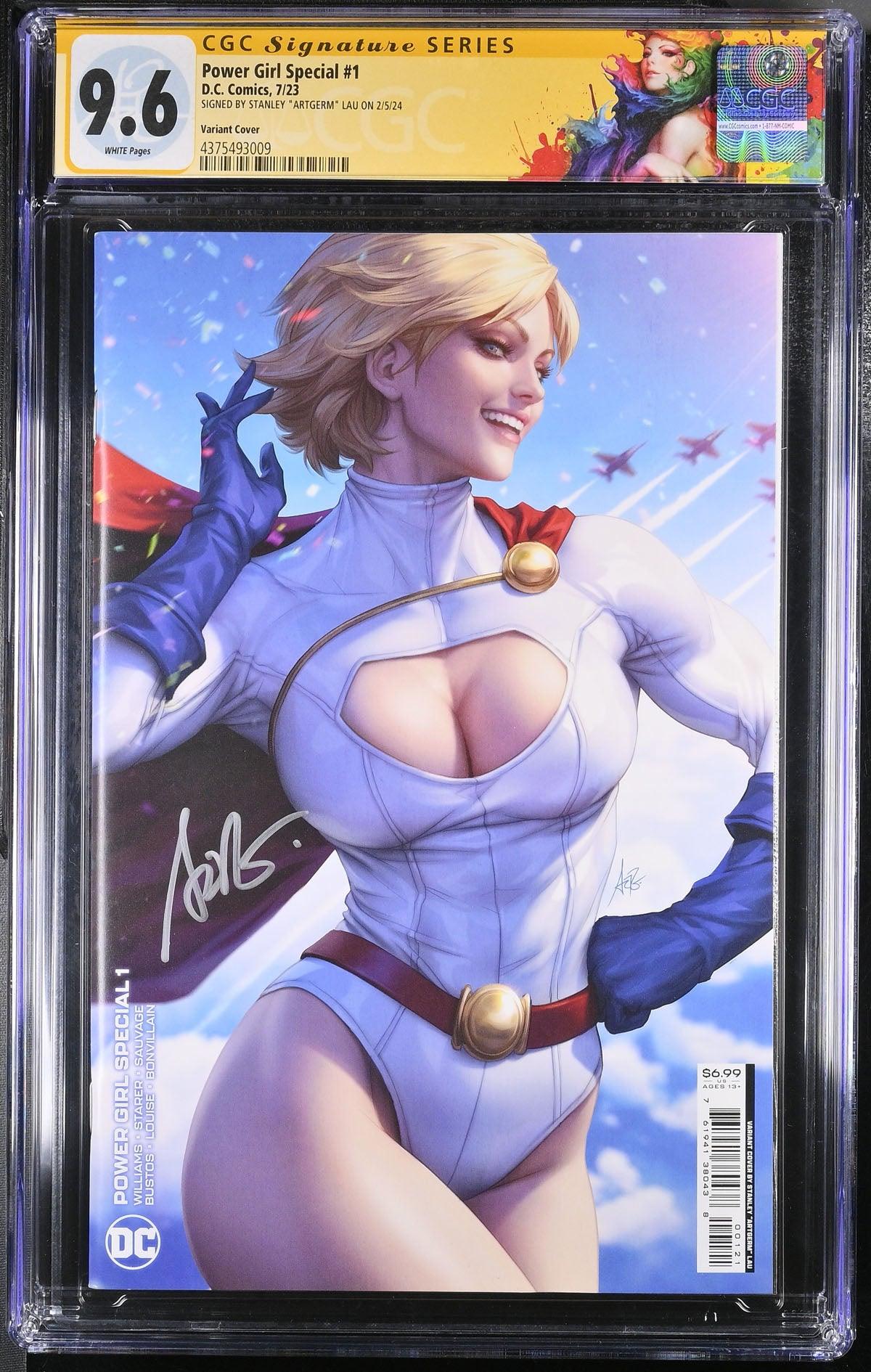 CGC POWER GIRL SPECIAL #1 LAU VARIANT (9.6) SIGNATURE SERIES - SIGNED BY STANLEY "ARTGERM"