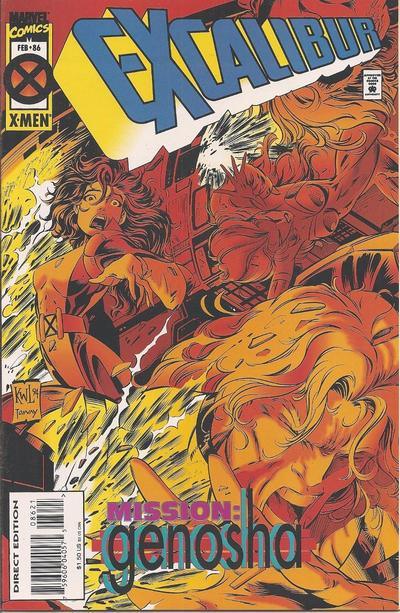 EXCALIBUR #86 WITH UNOPENED FLEER ULTRA X-MEN CARD INSERT - Kings Comics