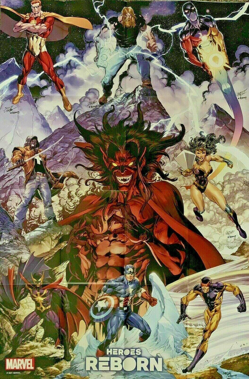 HEROES REBORN BAGLEY FOLDED PROMO POSTER