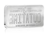 BACK TO THE FUTURE 35TH ANNIVERSARY 2020 10oz SILVER LICENSE PLATE COIN