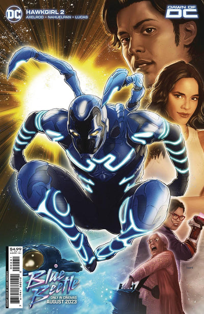 HAWKGIRL VOL 2 (2023) #2 CVR C KAARE ANDREWS BLUE BEETLE MOVIE CARD STOCK VAR