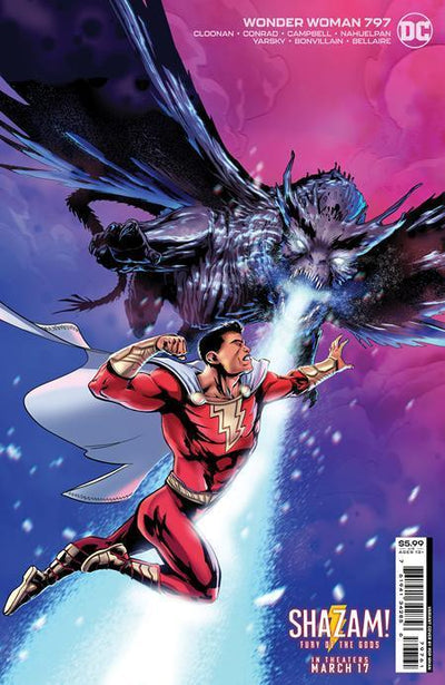 WONDER WOMAN VOL 5 #797 CVR D POP MHAN SHAZAM FURY OF THE GODS MOVIE CARD STOCK VAR (REVENGE OF THE GODS)
