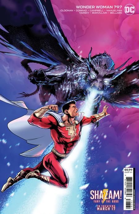 WONDER WOMAN VOL 5 #797 CVR D POP MHAN SHAZAM FURY OF THE GODS MOVIE CARD STOCK VAR (REVENGE OF THE GODS)