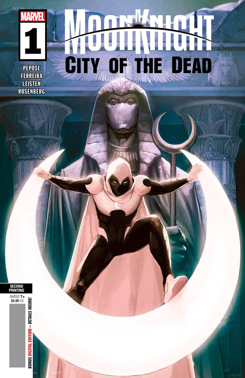 MOON KNIGHT CITY OF THE DEAD (2023) #1 2ND PTG ROD REIS VAR
