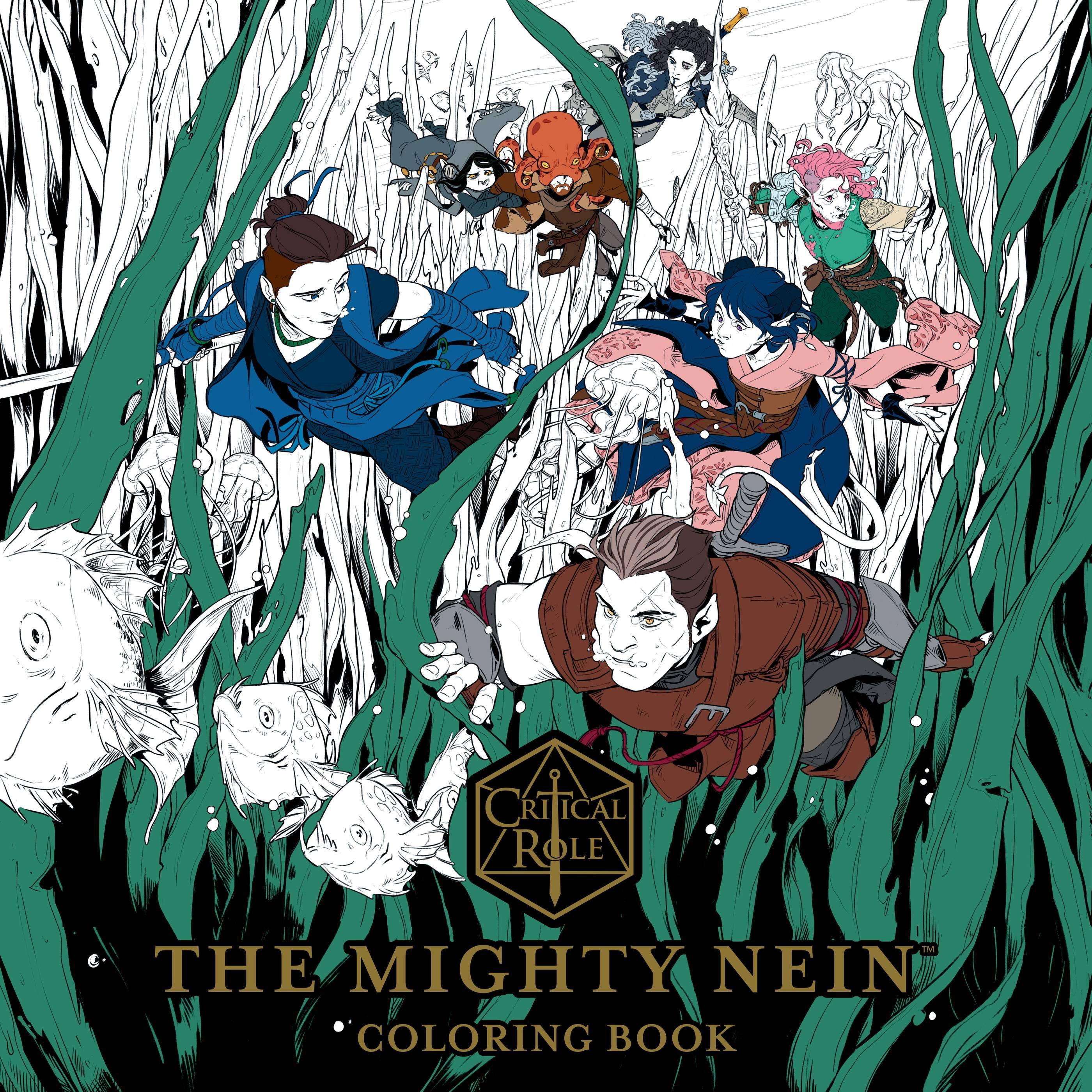 CRITICAL ROLE MIGHTY NEIN COLORING BOOK TP - Kings Comics