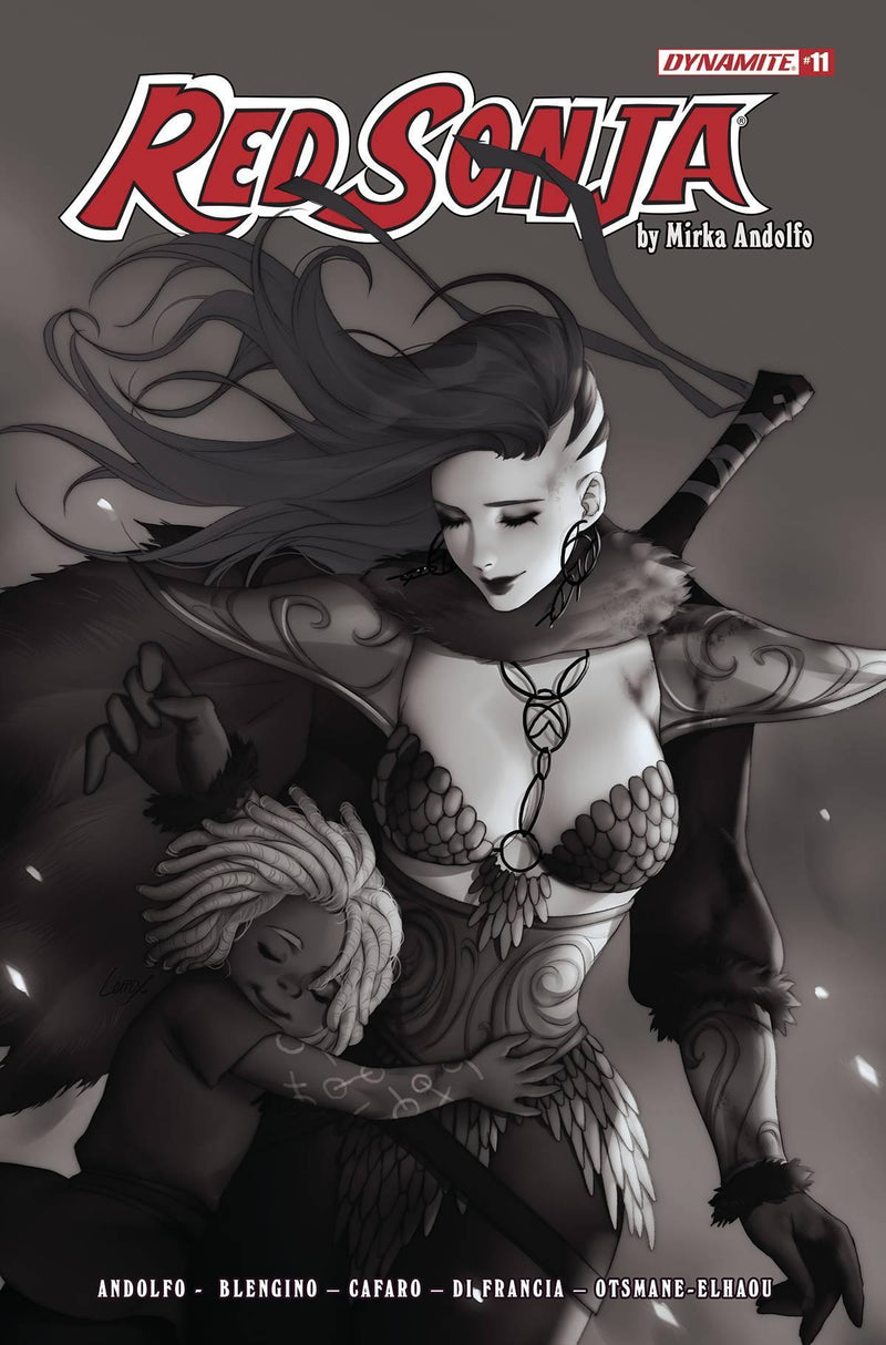 RED SONJA VOL 9 #11 CVR F 10 COPY INCV LEIRIX B&W