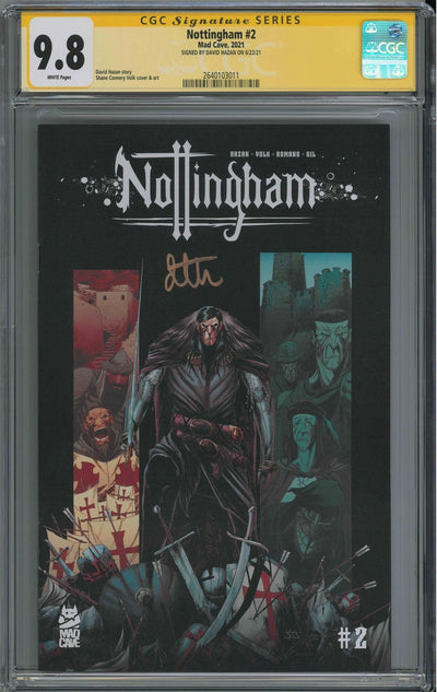 CGC NOTTINGHAM #2 (9.8) SIGNATURE SERIES - SIGNED BY DAVID HAZAN - MAD CAVE