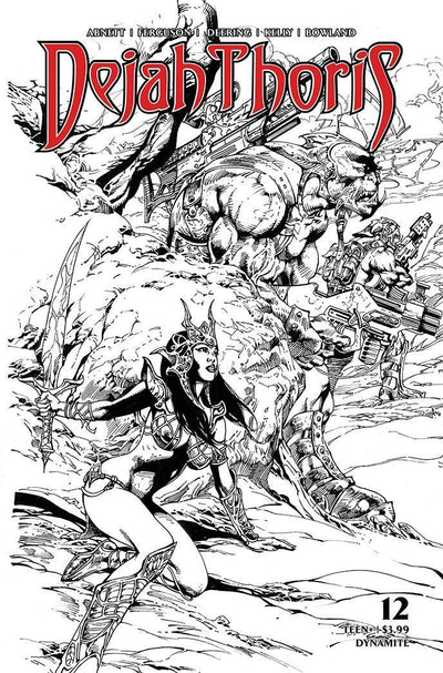 DEJAH THORIS VOL 3 #12 7 COPY CASTRO B&W FOC INCV