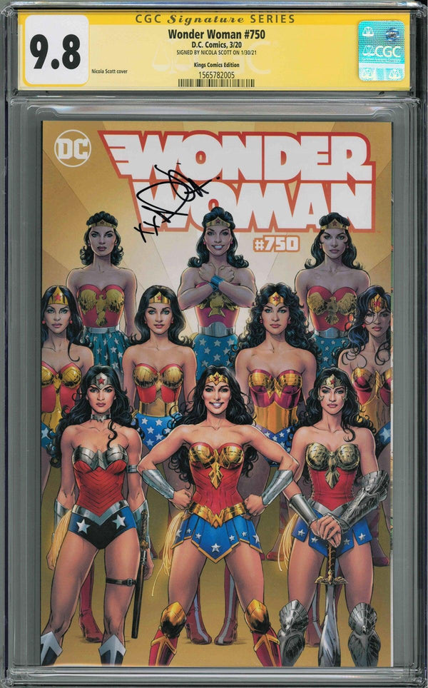 CGC WONDER WOMAN #750 KINGS COMICS EXCLUSIVE COVER (9.8) SIGNATURE SERIES - SIGNED BY NICOLA SCOTT