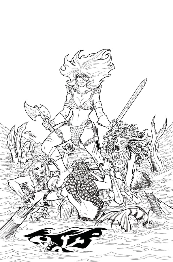 INVINCIBLE RED SONJA #1 40 COPY CONNER LINE ART VIRGIN INCV (FN)