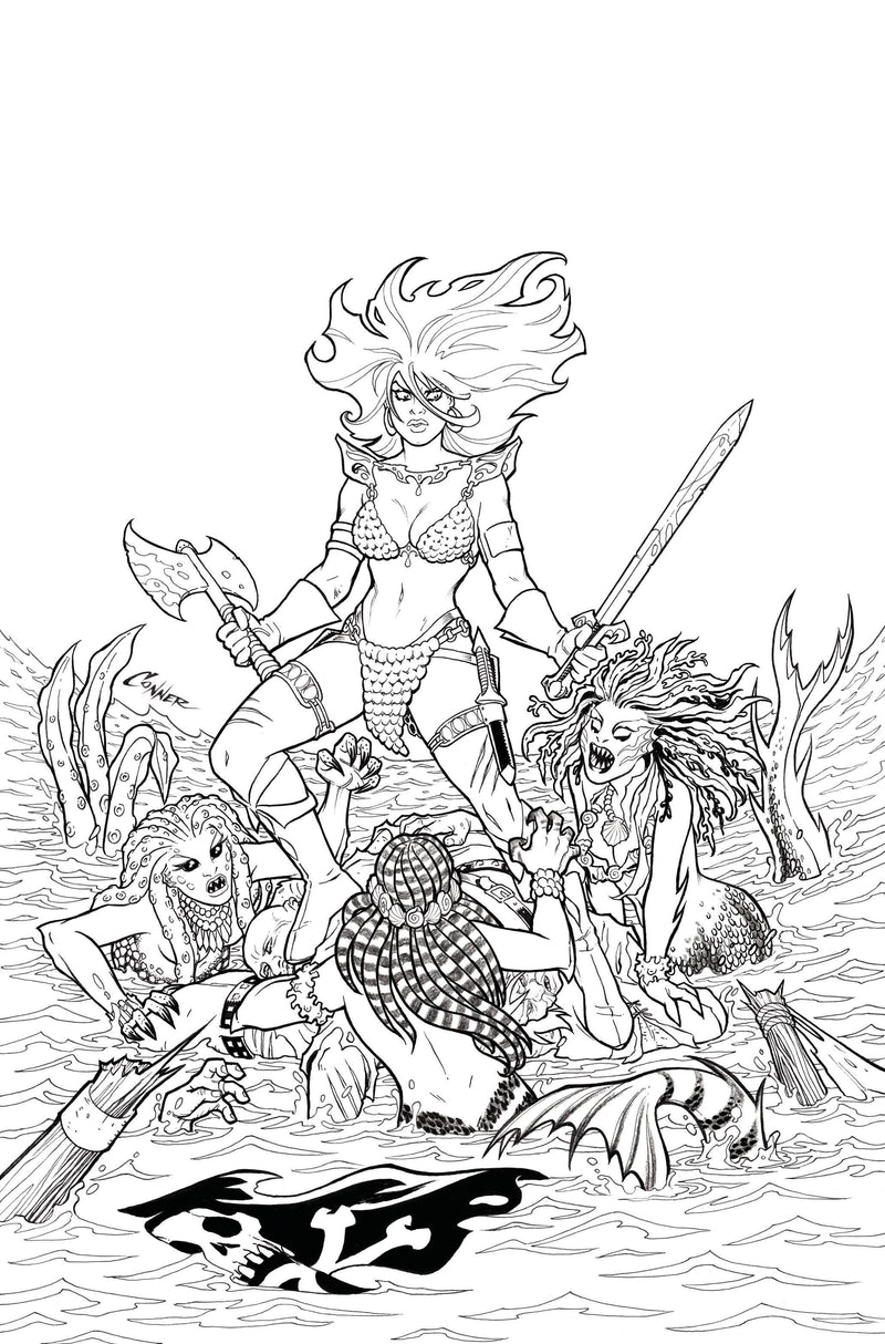 INVINCIBLE RED SONJA #1 40 COPY CONNER LINE ART VIRGIN INCV (FN)