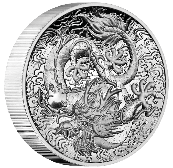 CHINESE MYTHS AND LEGENDS DRAGON 2021 2oz SILVER PROOF HIGH RELIEF COIN - Kings Comics
