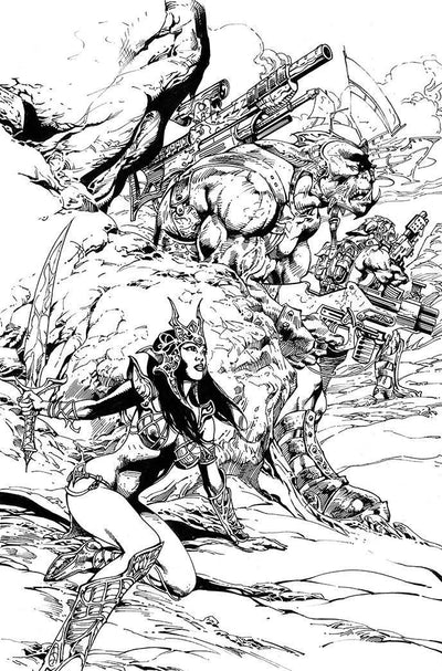 DEJAH THORIS VOL 3 #12 11 COPY CASTRO B&W VIRGIN FOC INCV