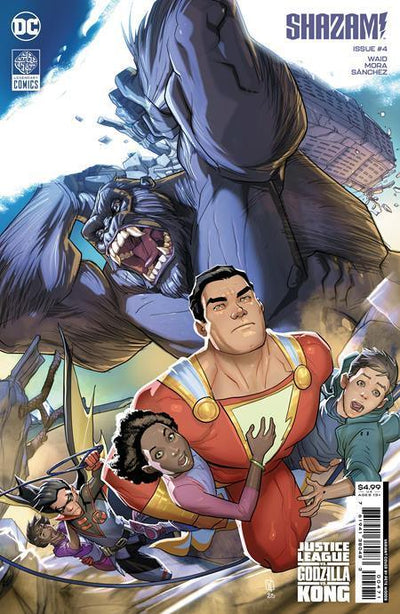 SHAZAM (2023) #4 CVR G PETE WOODS CONNECTING JUSTICE LEAGUE VS GODZILLA VS KONG CARD STOCK VAR