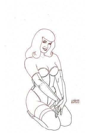 BETTIE PAGE VOL 3 #2 11 COPY LINSNER B&W VIRGIN FOC INCV