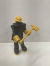 STIKFAS FIREFIGHTER YELLOW & BLACK AFK 5 FIGURE - INCOMPLETE SEE NOTES