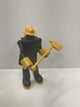 STIKFAS FIREFIGHTER YELLOW & BLACK AFK 5 FIGURE - INCOMPLETE SEE NOTES