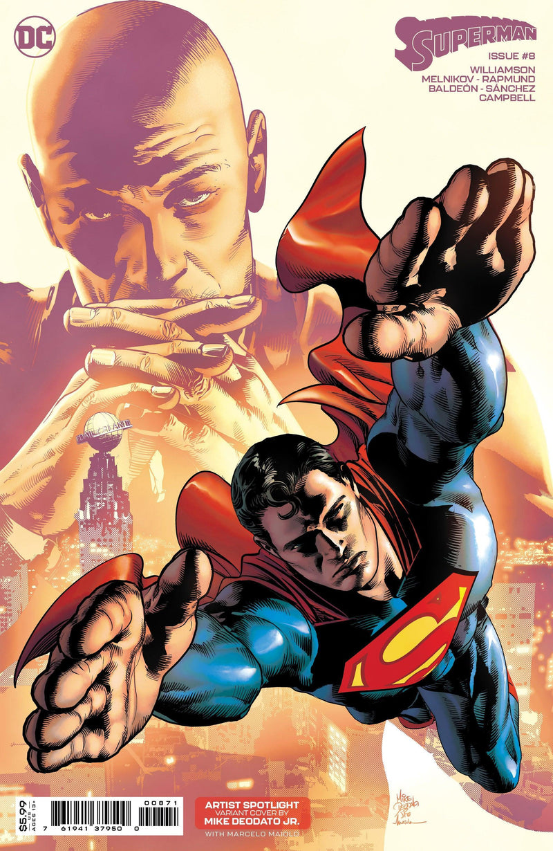 SUPERMAN VOL 7 (2023) #8 CVR E MIKE DEODATO JR ARTIST SPOTLIGHT CARD STOCK VAR