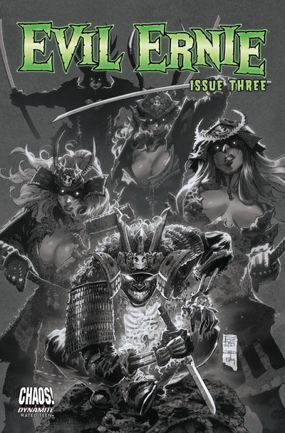 EVIL ERNIE VOL 5 #3 CVR C 10 COPY INCV TAN B&W INCV