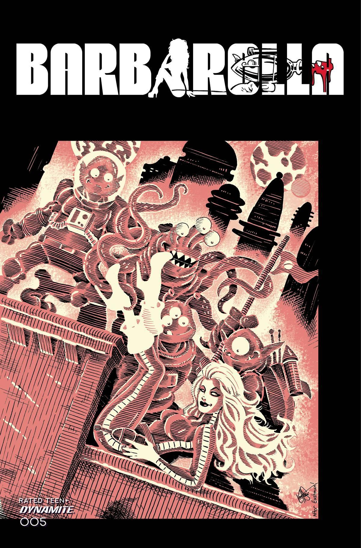 BARBARELLA VOL 2 #5 CVR M FOC BONUS TMNT HOMAGE HAESER - Kings Comics