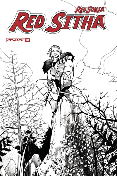 RED SONJA RED SITHA #1 CVR G 10 COPY INCV PINTA B&W