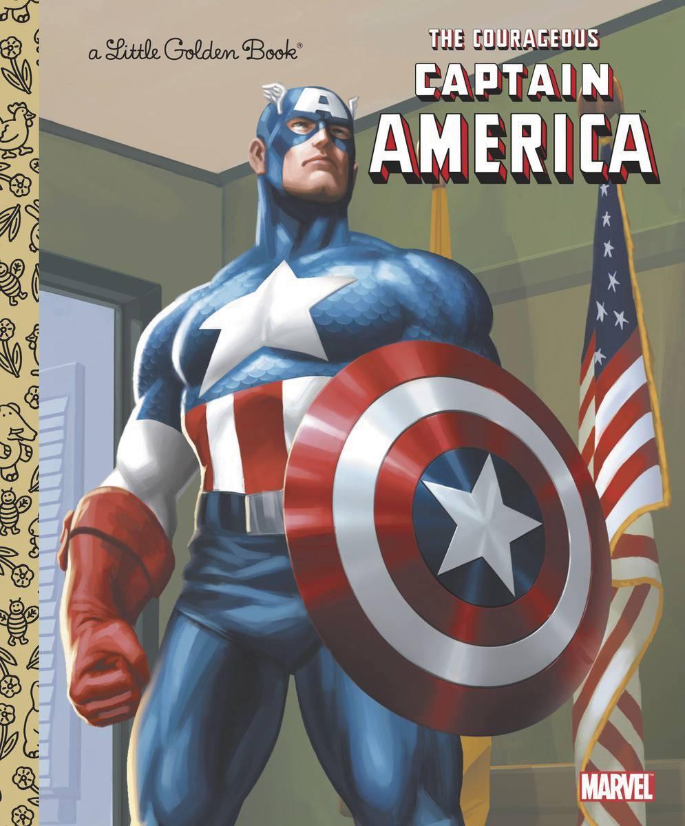 COURAGEOUS CAPT AMERICA LITTLE GOLDEN BOOK - Kings Comics