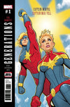 GENERATIONS CAPT MARVEL & CAPT MAR-VELL #1 - DAVID NAKAYAMA SIGNED