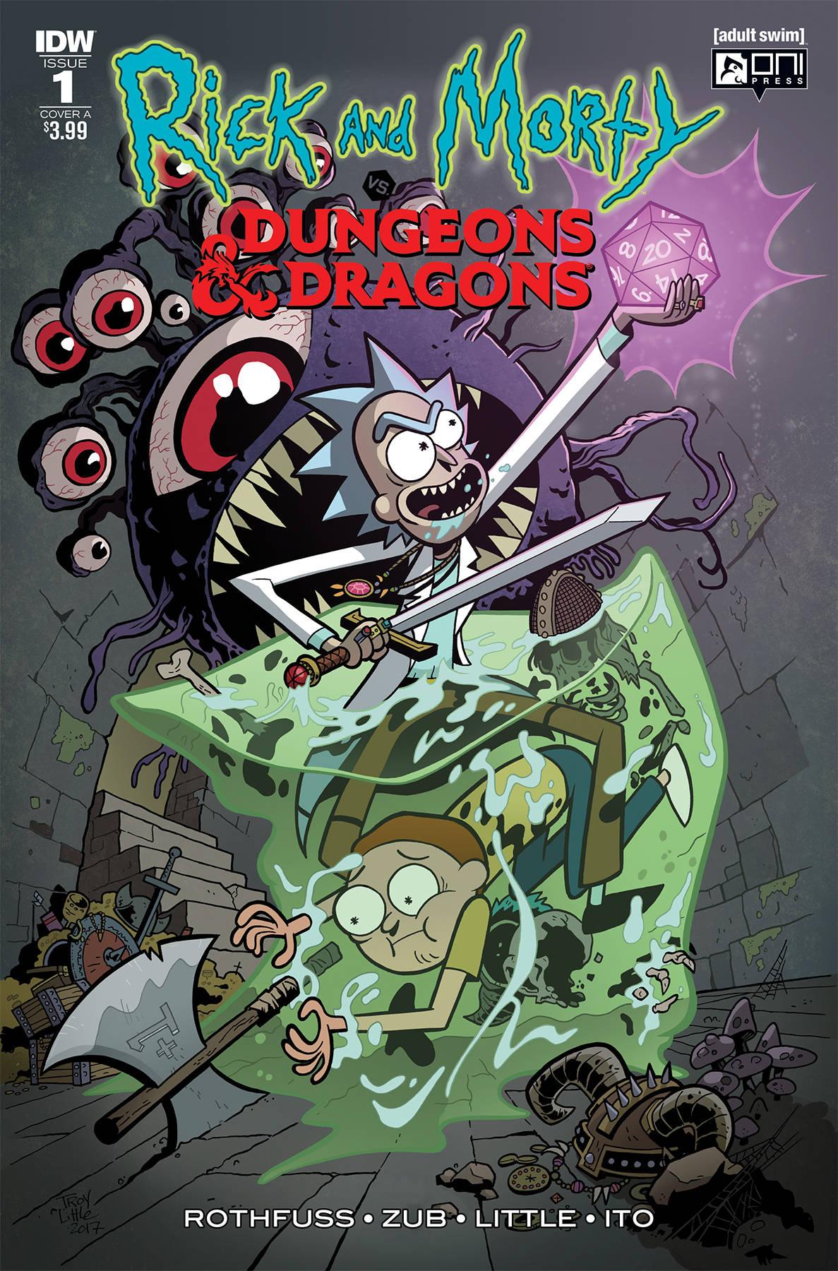 RICK & MORTY VS DUNGEONS & DRAGONS #1 CVR A LITTLE - Kings Comics