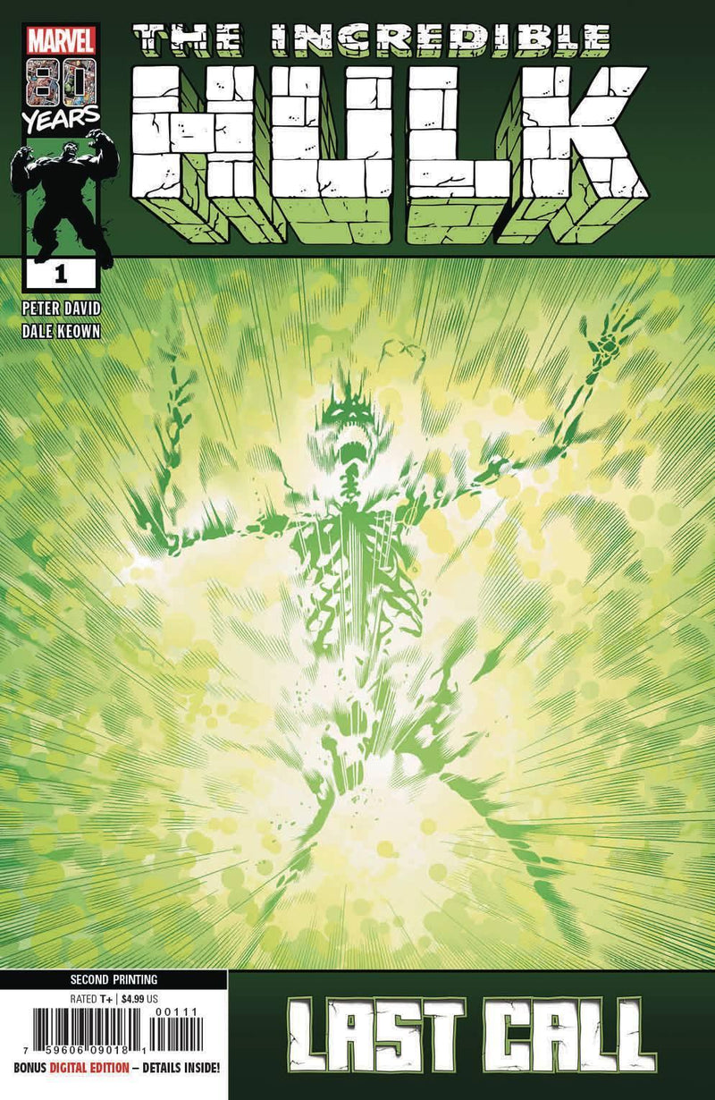 INCREDIBLE HULK LAST CALL #1 2ND PTG KEOWN VAR - HAS FAULT SEE NOTES