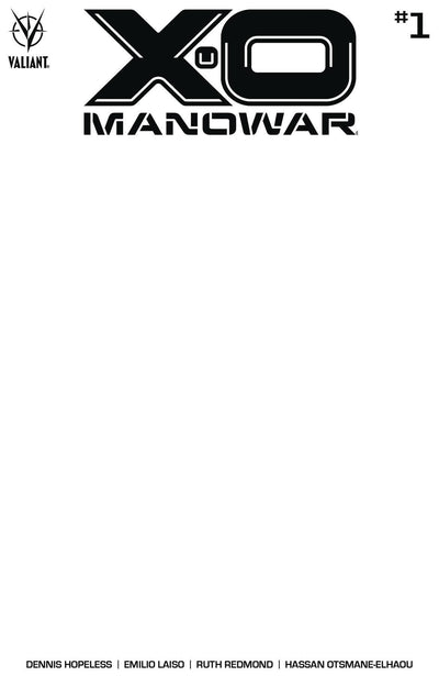 X-O MANOWAR VOL 5 #1 CVR E BLANK VAR - HAS FAULT SEE NOTES