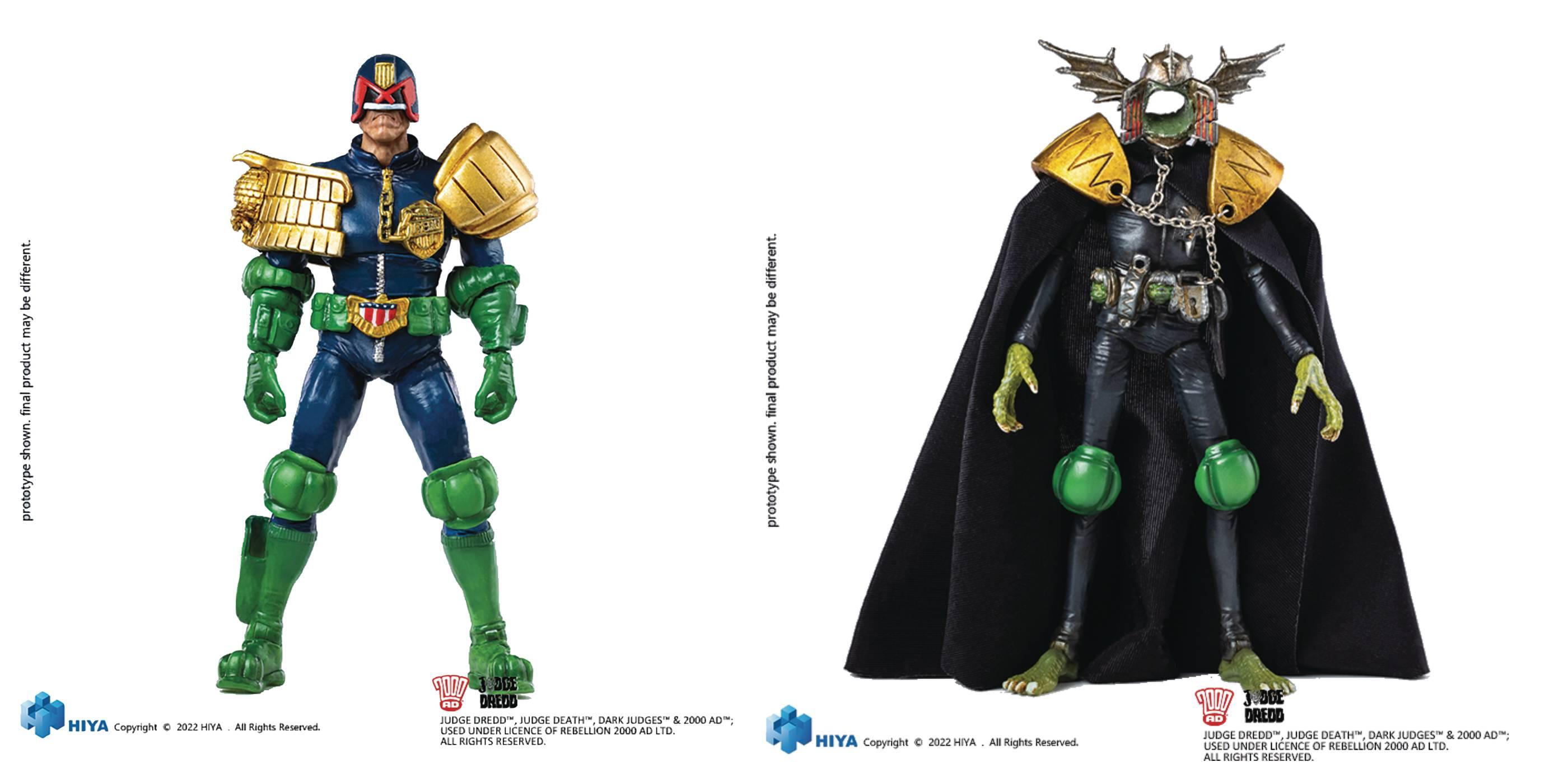 JUDGE DREDD GAZE INTO FIST OF DREDD PX 1/18 SCALE AF 2PK - Kings Comics